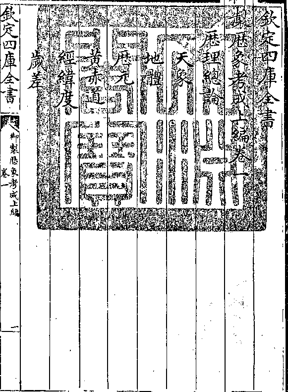 历理总论    天象    地体    历元    黄赤道    经纬度
