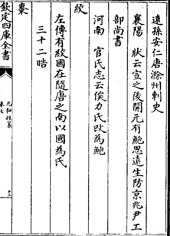 远孙安仁唐滁州刺史