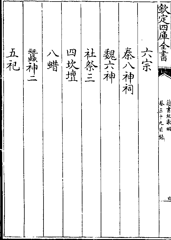 魏六神 社祭三 四坎坛 八蜡 蚕神二 五祀