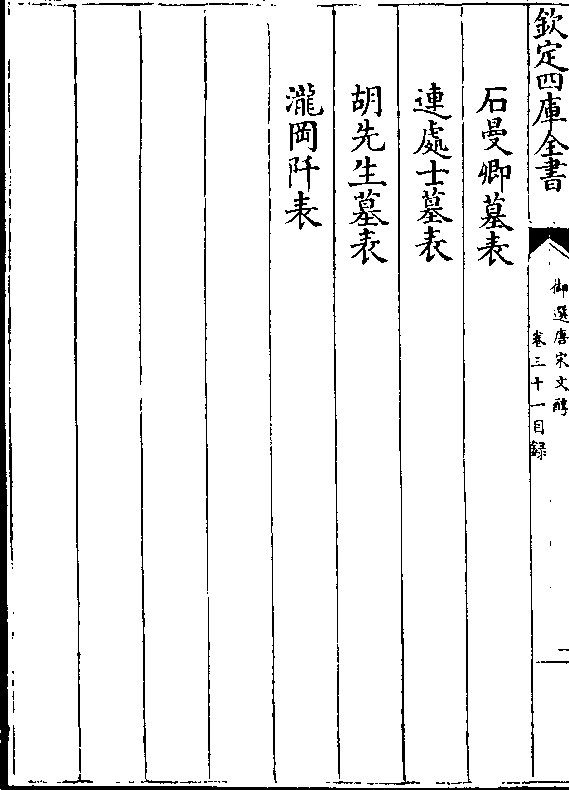 石曼卿墓表 连处士墓表 胡先生墓表 泷冈阡表