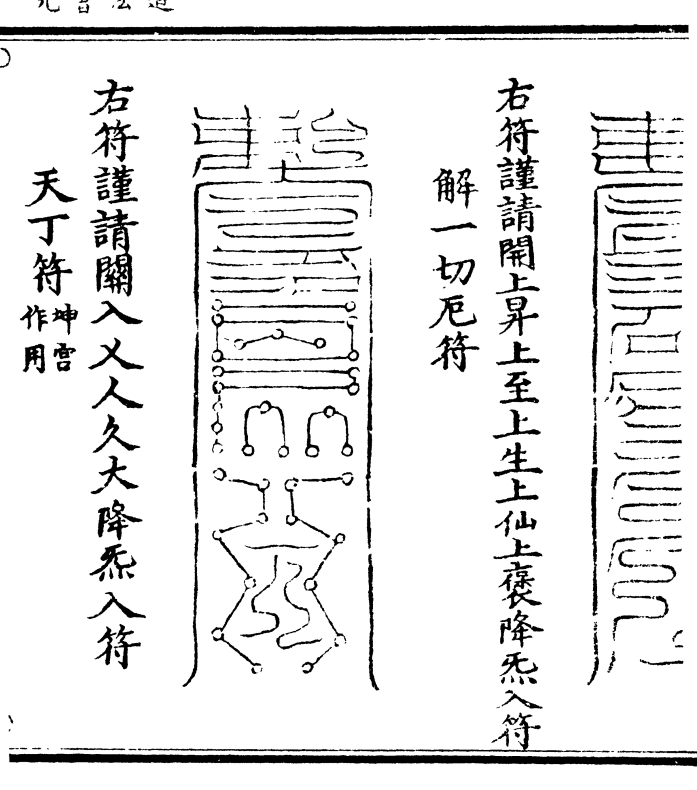 右符谨请疏士文士力士勇士安士方降气入符    解天罗厄符 卷二百 第