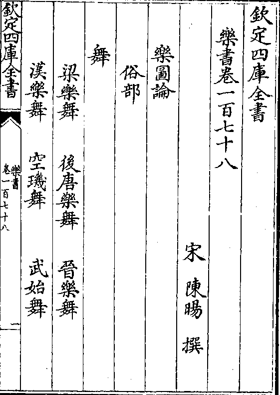 乐书-宋-陈旸卷一百七十八 卷一百七十八 第 1a 页 wyg0211-0812a.